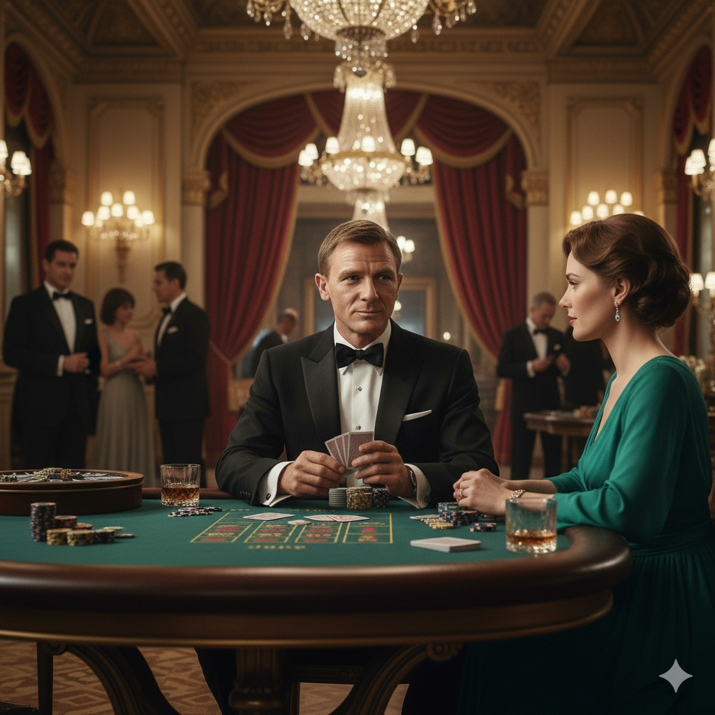 No es Póker: Descubre el secreto detrás del Baccarat (Chemin de Fer) y por qué el Agente 007 lo elige. Además, te mostramos el mejor casino de Chile para replicar su elegancia desde casa